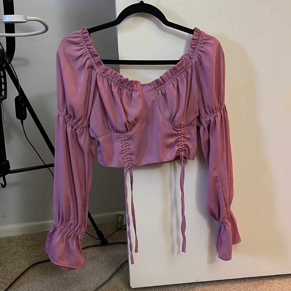 Pink crop top